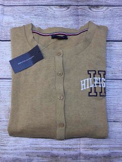 Cardigan Tommy Hilfiger Talle M Mujer Color Camel - tienda online