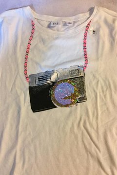 Remera Gap De Niña Con Lentejuelas Talle M - comprar online