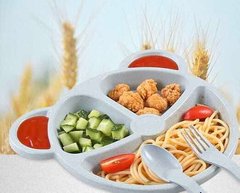 Set De Plató Y Cubierto En Forma De Oso - comprar online