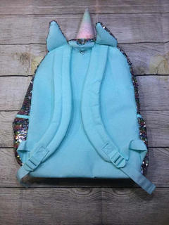 Mochila Con Inicial De Lentejuela Justice Letra C en internet