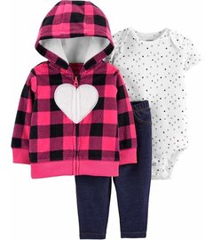 Set Carters De Tres Piezas Talle 6 Meses