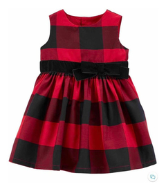 Vestido A Cuadros Carters  Talle 18 Meses