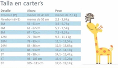 Saco De Hilo Carters De Bebé Talle 9 Meses en internet
