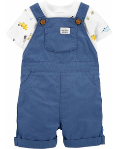 Jardinero Carters Con Remera Talle 6 Meses