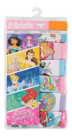 Pack De Bombachas Disney Princess Talle2/3 6 Bombachas