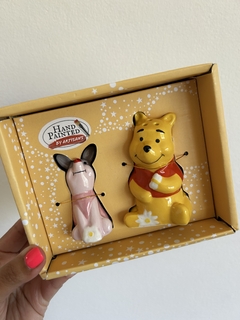 Salero y pimentero pooh ceramica