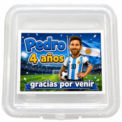 Lunchera infantil con 3 masas, 3 cortantes chicos y 1 palito multicolor - comprar online
