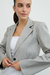 Blazer Nexo crop gris - comprar online