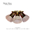 Spots de 3 Luces Dorado Exagonal