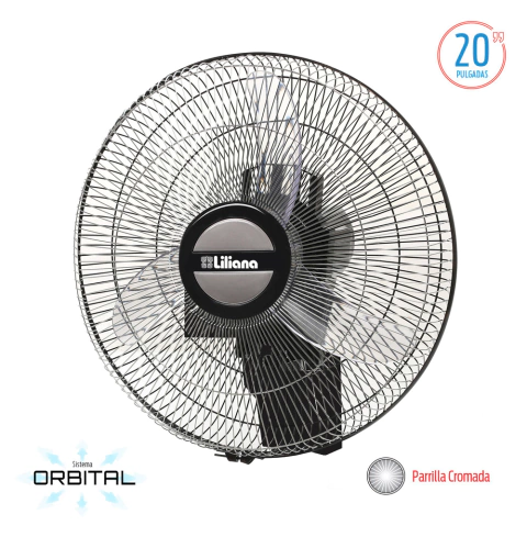 VENTILADOR DE PARED LILIANA 20" ORBITAL PARRILLA CROMADA VWOC20 - comprar online