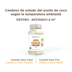 ACEITE DE COCO RBD (SABOR NEUTRO) 500ml en internet