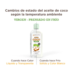 ACEITE DE COCO PRENSADO EN FRIO (SABOR COCO) 125ml en internet