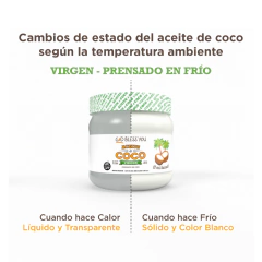 ACEITE DE COCO PRENSADO EN FRIO (SABOR COCO) 1 LT en internet