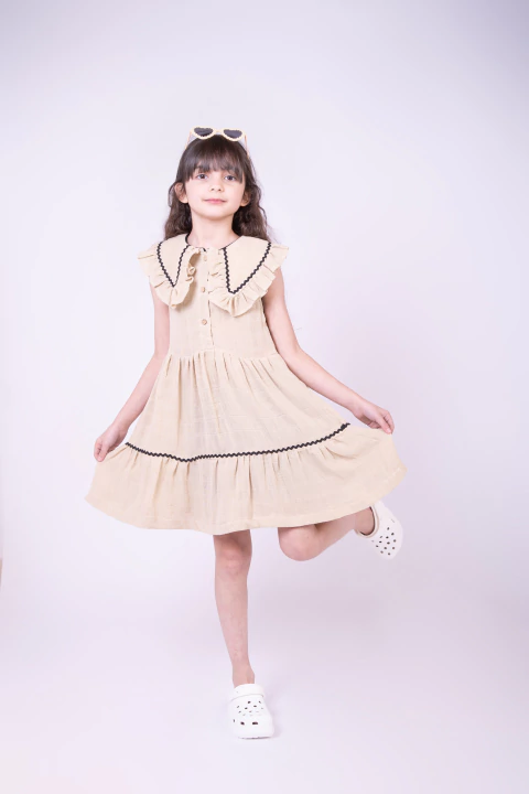 VESTIDO NOVA GASA DOBLE ARENA - comprar online