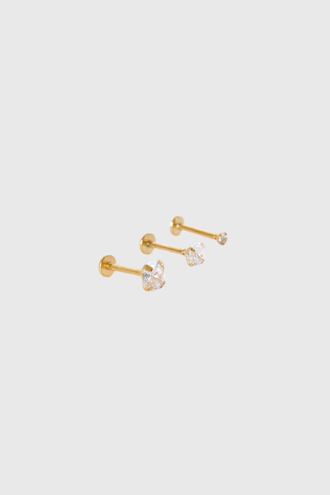 Trío Gold Studs - comprar online