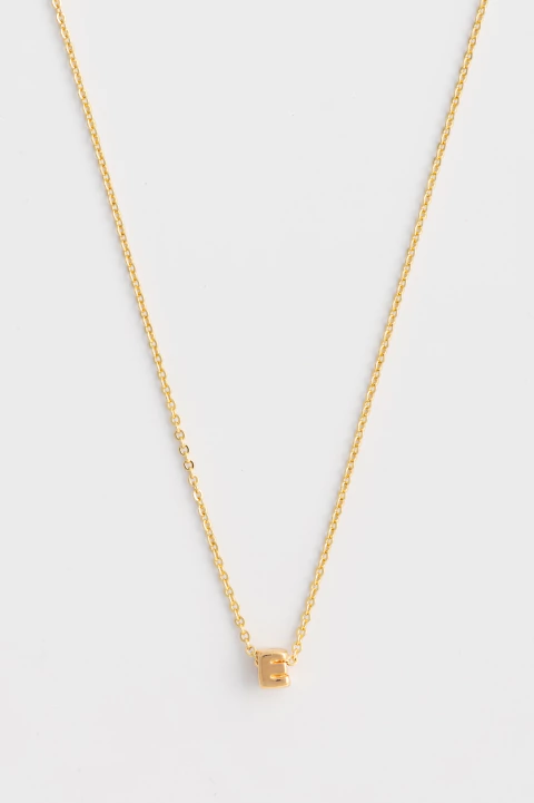 Collar Mini Letra "E" - comprar online