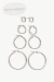 Set aros Silver Hoops - comprar online