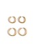 Set de Aros Bold Huggies Gold