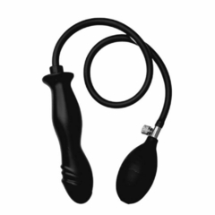 PLug anal inflável - Formato de pênis - preto