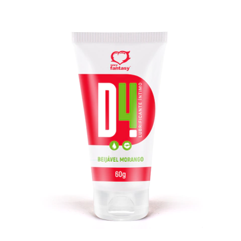 D4 Gel Lubrificante Sabor Morango