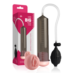 Bomba Peniana de Sucção com vagina realista em cyberskin - Mr Big Fumê