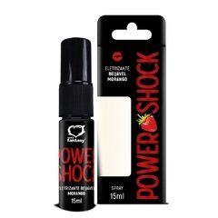 Power Shock Vibrador Líquido Beijável - Morango