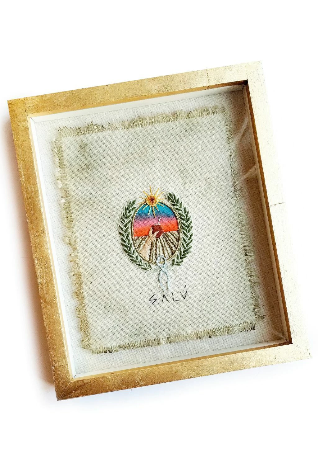 ESCUDO NACIONAL MATERO - cuadro 22x26cm