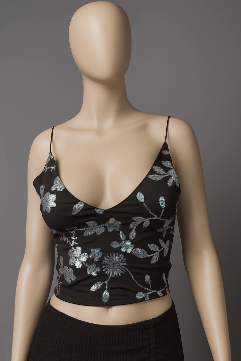 Top Bordado Para Atar #3205 - comprar online