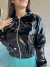 Campera Charol Cierre #2380