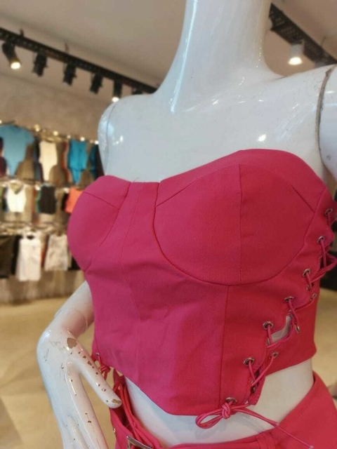 Corset Bengalina Tasa Acordonado #2948
