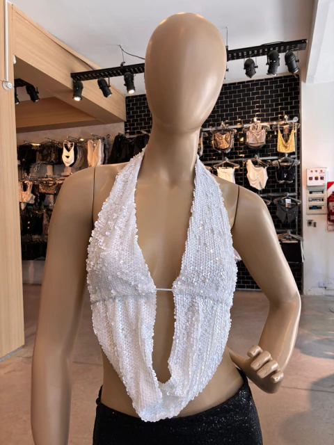 Top Buche Lentejuela Grande #3261