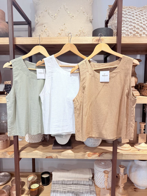 Musculosa Celine Camel - comprar online