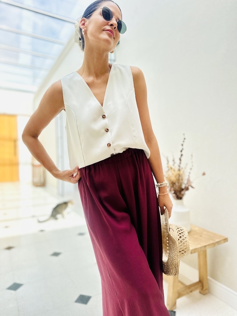 Chaleco Creta beige - comprar online