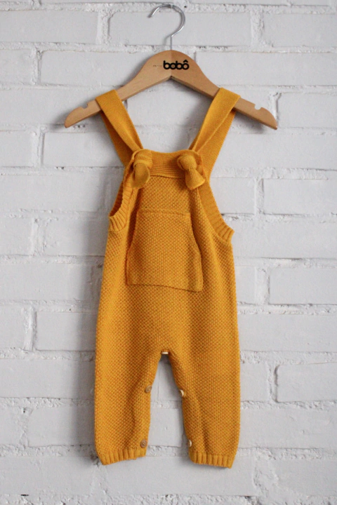 Macacão de Tricot Beni - Mostarda - comprar online
