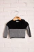 Blusa de Tricot Bebê com Babado