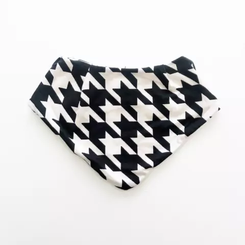 Babador Bandana Dupla Face Pied de Poule