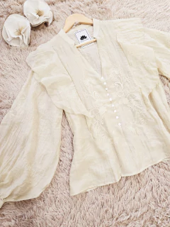 Blusa Milan beige - Las Barchelas