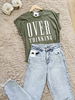 Remera Over verde - comprar online