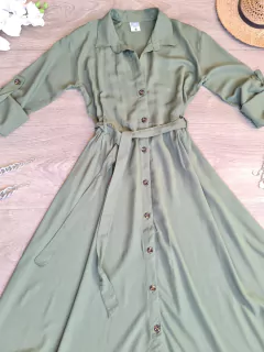 Maxi Vestido Hera Verde Musgo - comprar online