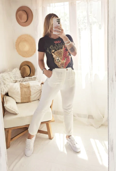 Pantalon Maria Crema - comprar online