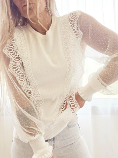 Sweater Sofy blanco - Las Barchelas