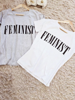 Remera Feminist gris - Las Barchelas