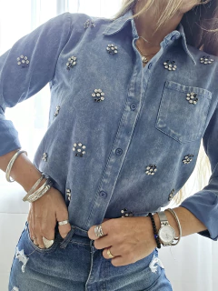 Camisa Mia New celeste - tienda online