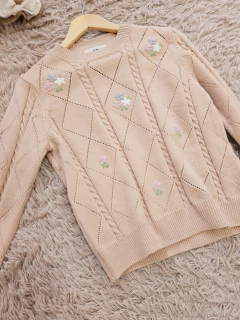 Sweater Dona beige - tienda online