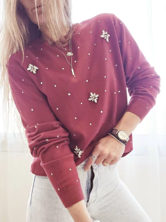 Sweater Nevada bordó - tienda online