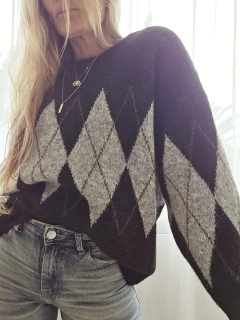 Sweater Rombo negro en internet