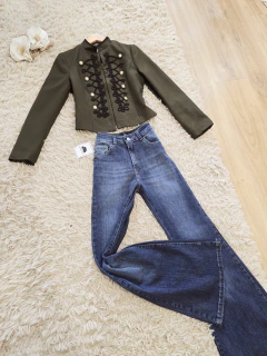 Chaqueta Napoleón verde - comprar online
