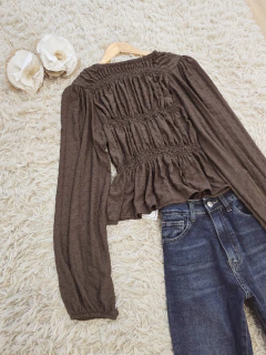 Blusa Clara Choco - Las Barchelas