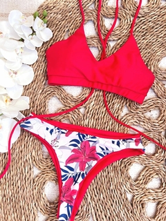 Bikini Granate reversible roja