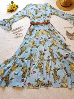 Maxi Vestido Bali tigres - Las Barchelas
